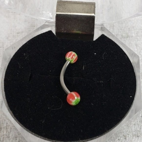 7 New Eyebrow + Lip Curved Barbell Piercing Rings - Picture 2 of 8